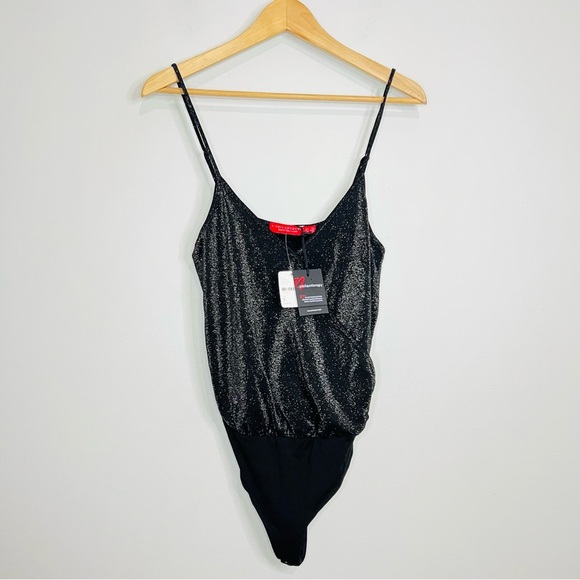NWT Free People N:Philanthropy Vegas Bodysuit Vegas Sparkle size small - Picture 3 of 10